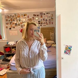 American eagle pink top